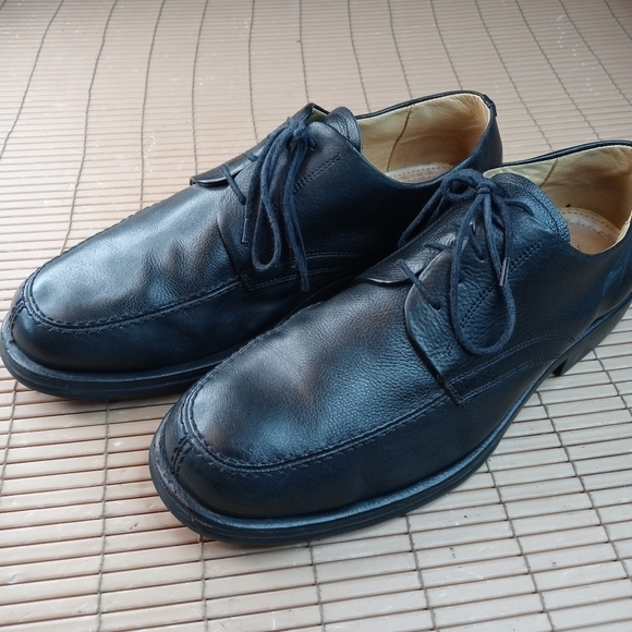 SANDRO MOSCOLONI VINEYARD BLACK LEATHER OXFORD DRESS SHOES SZ 13 D. 59.1pm main image 8